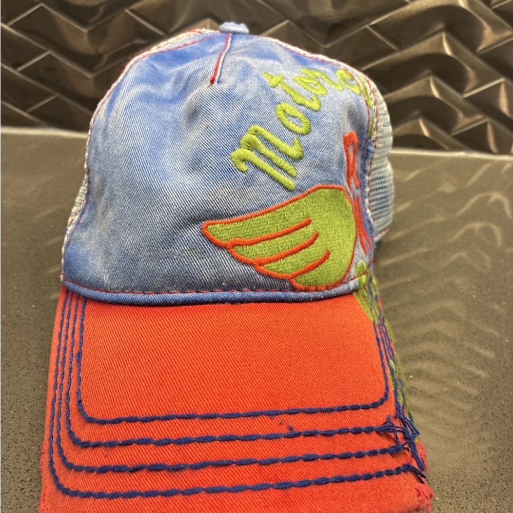 Vintage True Religion Cap Distressed Motorcycle RW Club Hat -Excellent Condition